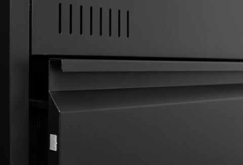 3 - Drawer Black Metal Filing Cabinet with Secure Lock, Modern Office Storage Solution - The unKAGEd Shop