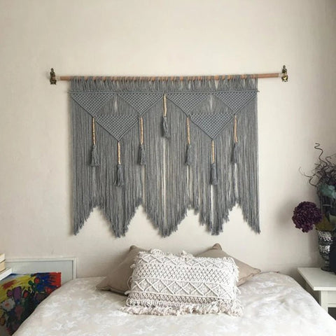 Bohemian Cotton Macrame Wall Hanging Tapestry - Handwoven Home Decor - The unKAGEd Shop