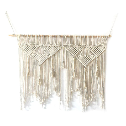 Bohemian Cotton Macrame Wall Hanging Tapestry - Handwoven Home Decor - The unKAGEd Shop