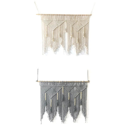 Bohemian Cotton Macrame Wall Hanging Tapestry - Handwoven Home Decor - The unKAGEd Shop