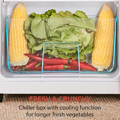Dual Zone Vintage Red Refrigerator with 3.3 Fridge + 1.2 Freezer, 4.5 cu. ft., 16.69" x 17.52" x 40.08" - The unKAGEd Shop