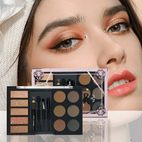 Eyeshadow eyebrow powder eyebrow cream comprehensive tray with tools - The unKAGEd Shop