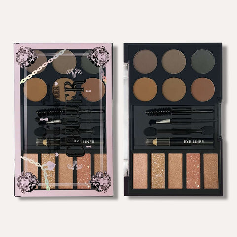 Eyeshadow eyebrow powder eyebrow cream comprehensive tray with tools - The unKAGEd Shop