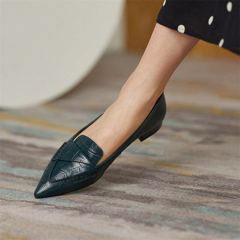 French Chic Retro Pointed Toe Flats - Premium Quality Women's Shoes - The unKAGEd Shop