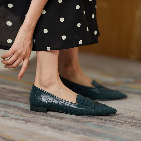 French Chic Retro Pointed Toe Flats - Premium Quality Women's Shoes - The unKAGEd Shop
