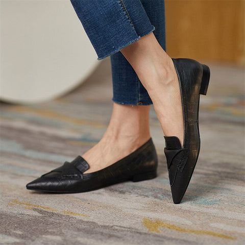 French Chic Retro Pointed Toe Flats - Premium Quality Women's Shoes - The unKAGEd Shop