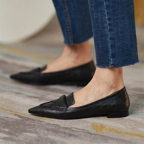 French Chic Retro Pointed Toe Flats - Premium Quality Women's Shoes - The unKAGEd Shop