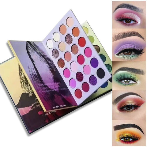 Makeup Cosmetic Tool Kit 72 Colors Pressed Glitter Eyeshadow High Pigmented Eyeshadow Palette - The unKAGEd Shop