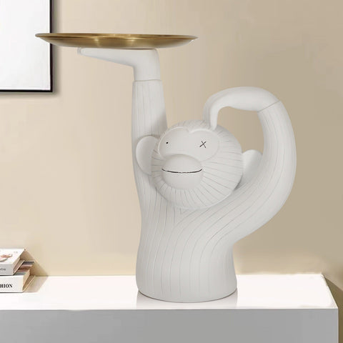 Resin Monkey Serving Tray for Home Decoration - The unKAGEd Shop