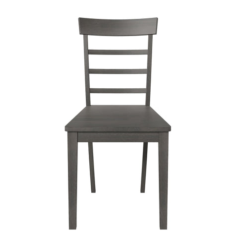 TOPMAX 5 - Piece Expandable Gray Wooden Dining Set with 4 Ladder Back Chairs - The unKAGEd Shop