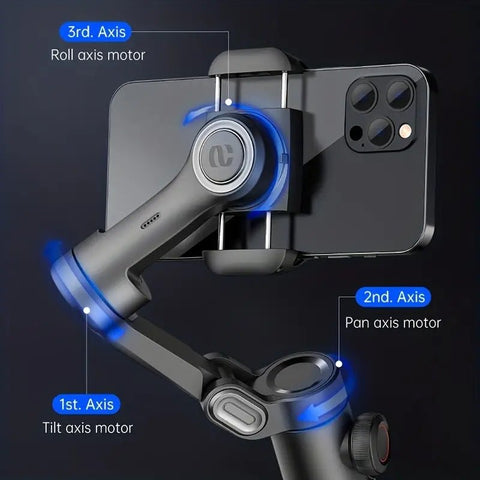 XE 3 - Axis Handheld Gimbal Stabilizer Foldable Smartphone Cellphone Video Record Vlog PTZ Stabilizer For IPhone - The unKAGEd Shop